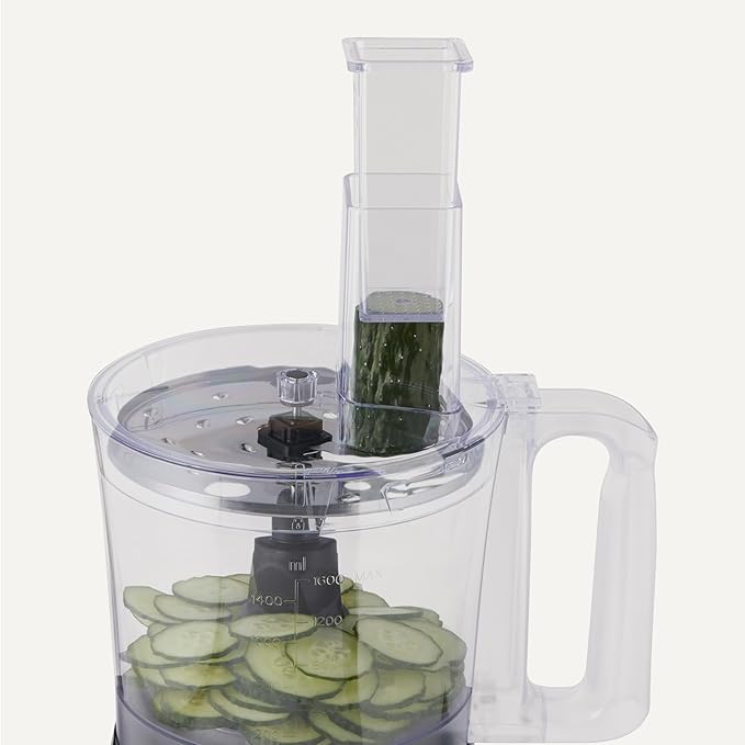 Food Processor and Vegetable Chopper, 10 Cup Bowl, 2-Speed, 500 Watt Motor, Black