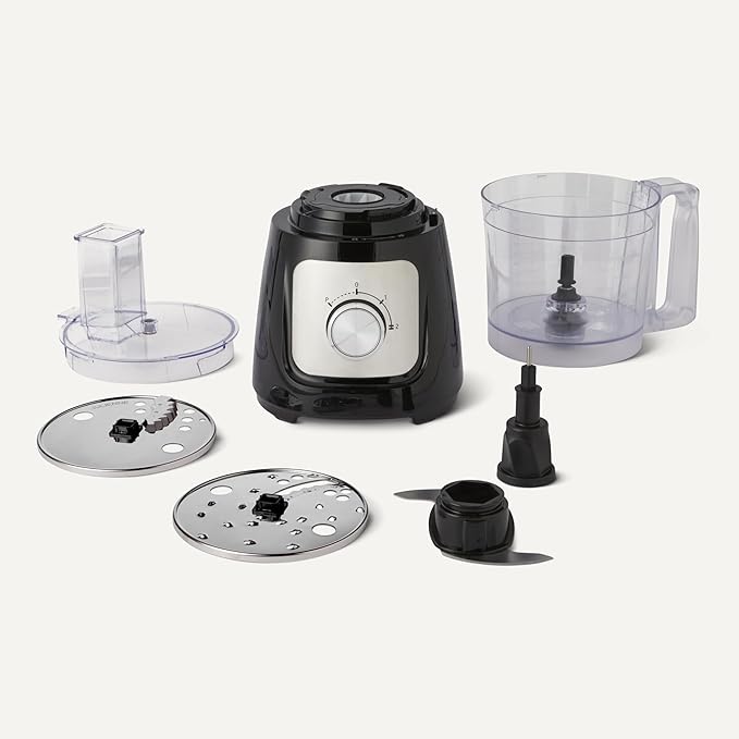 Food Processor and Vegetable Chopper, 10 Cup Bowl, 2-Speed, 500 Watt Motor, Black