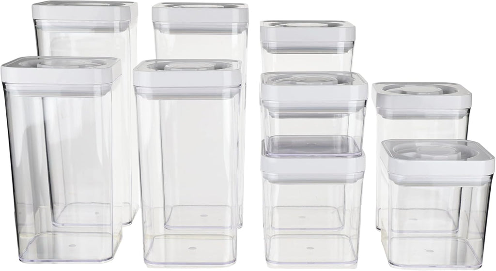 Airtight Food Storage 10-Piece Set — Twist-Lock Lids