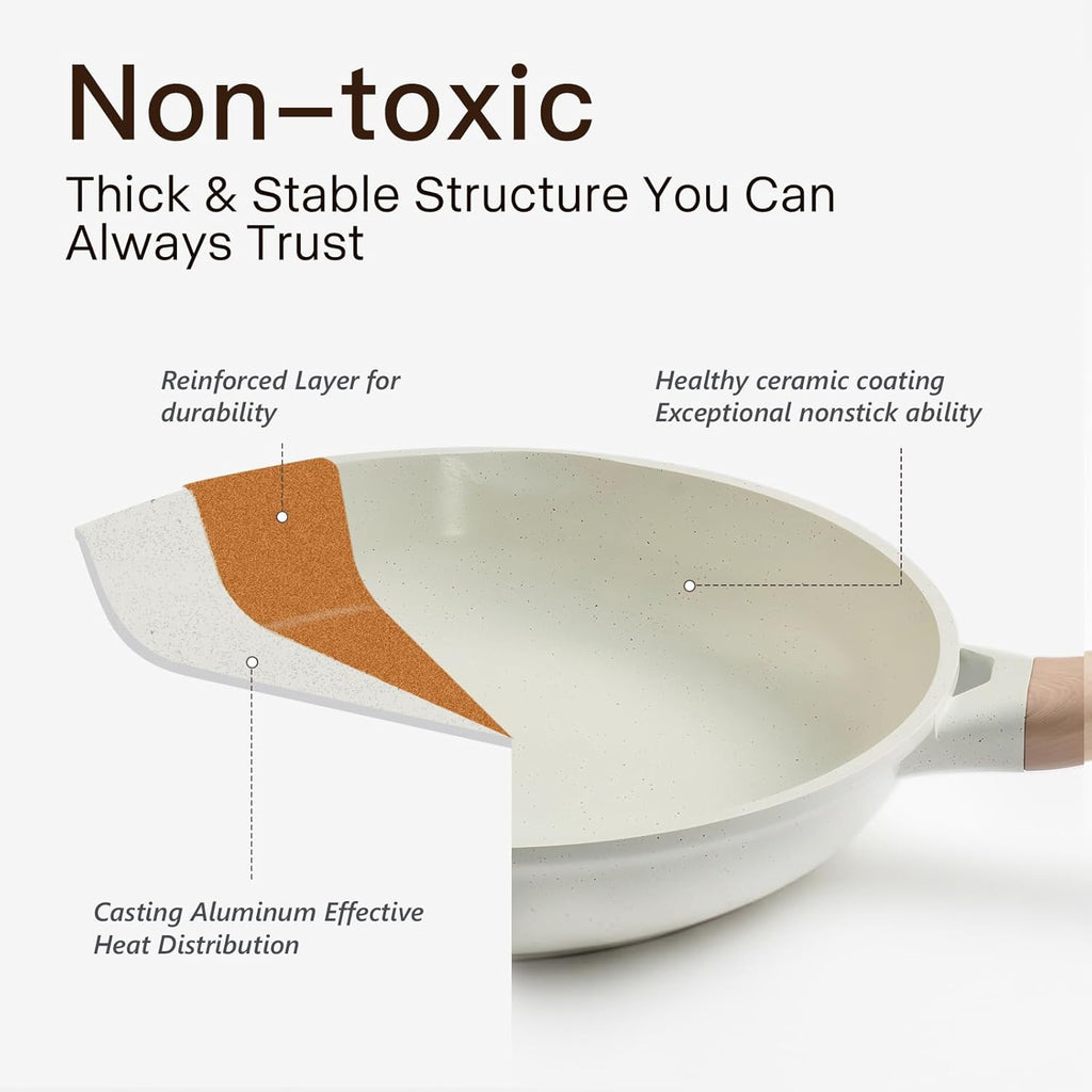 Ceramic Cookware 22-Piece Set — Non-Toxic, Induction Compatible - Image 2