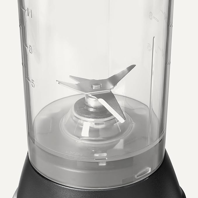 Portable Blender for Smoothies and Shakes with 250W Power,15 Oz BPA Free Travel Cup and Lid, Black