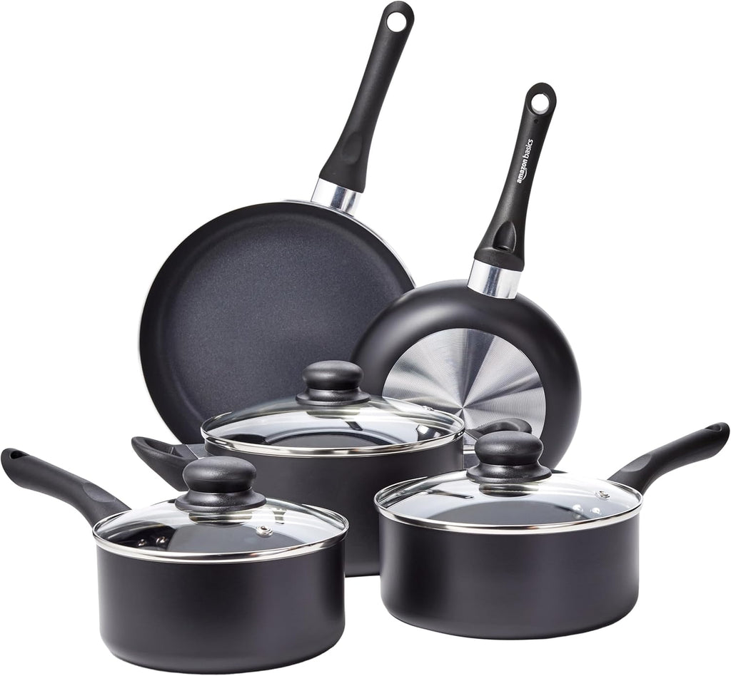 Nonstick Kitchen Cookware 8-Piece Starter Set