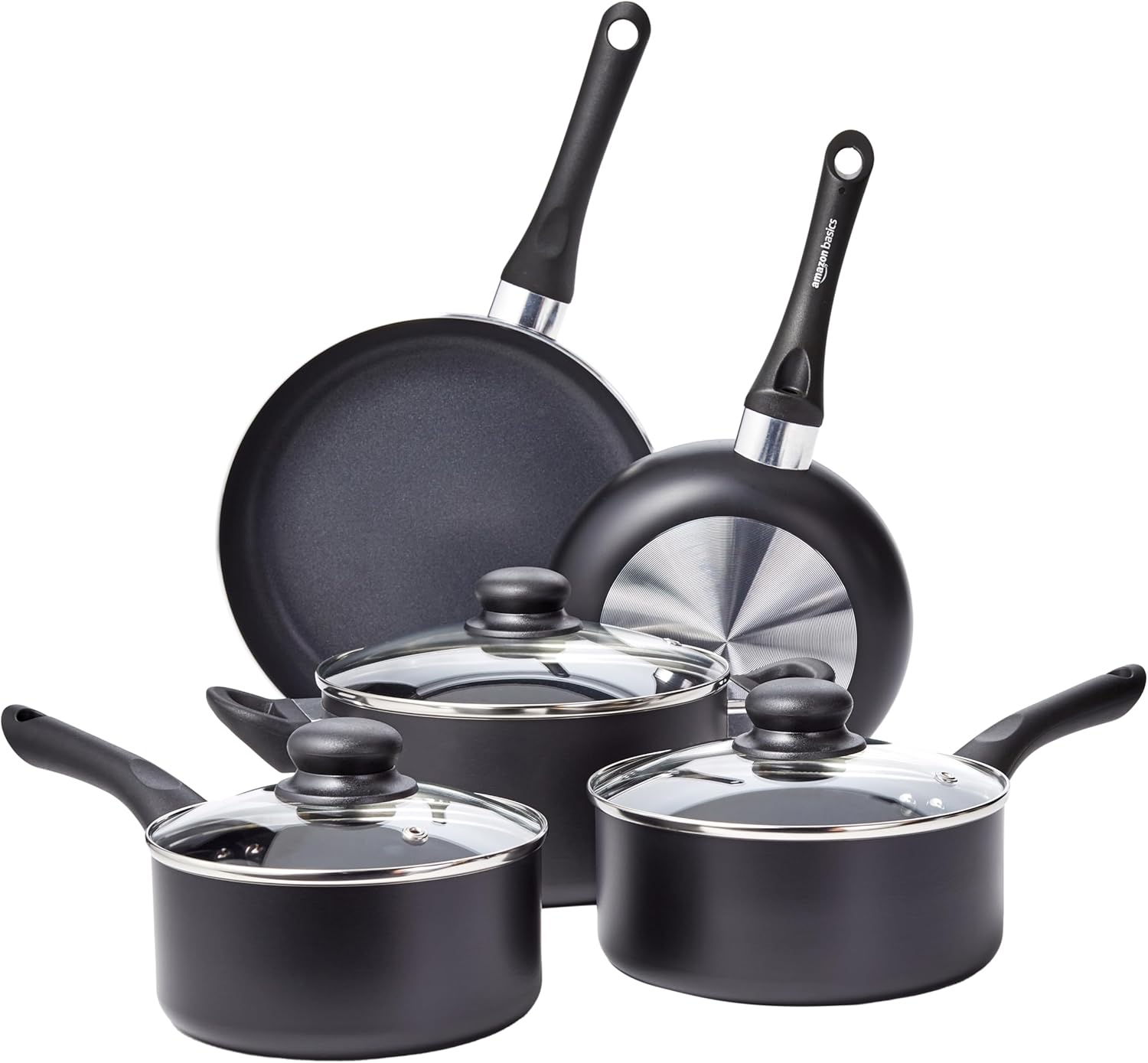 Nonstick Kitchen Cookware 8-Piece Starter Set