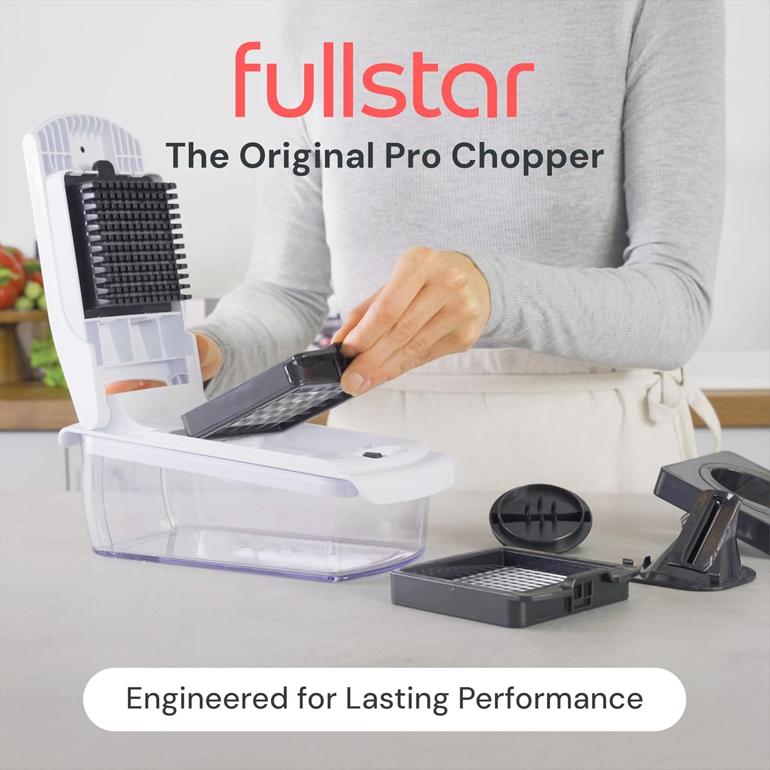 4-in-1 Vegetable Chopper & Spiralizer with Container - Image 2