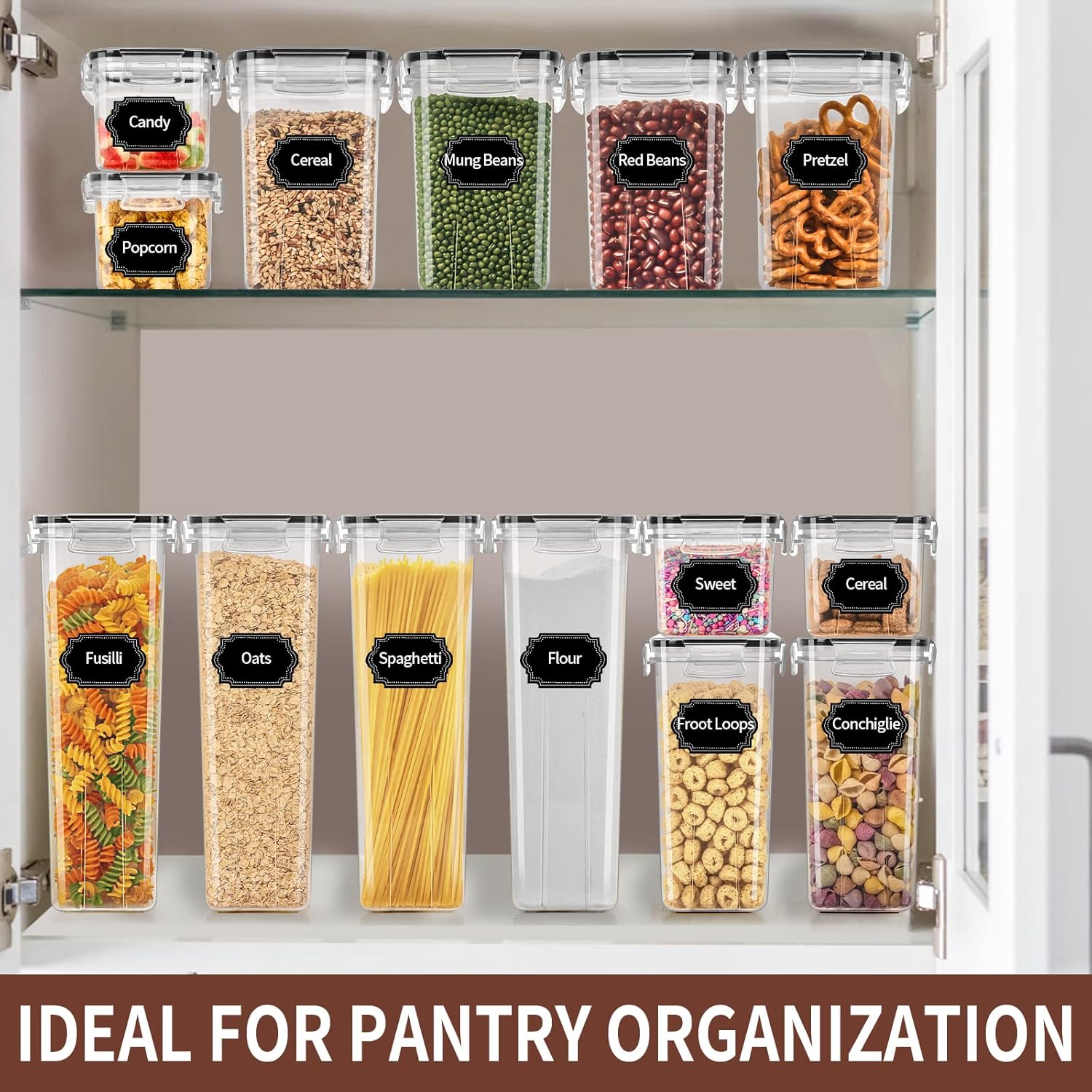 Airtight Pantry Containers 24-Piece — Leak-Proof with Labels - Image 5