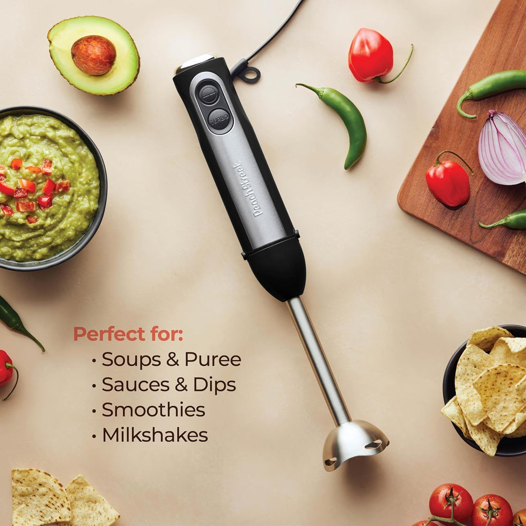 Immersion Hand Blender 500W — Stainless Steel, Turbo Mode - Image 3