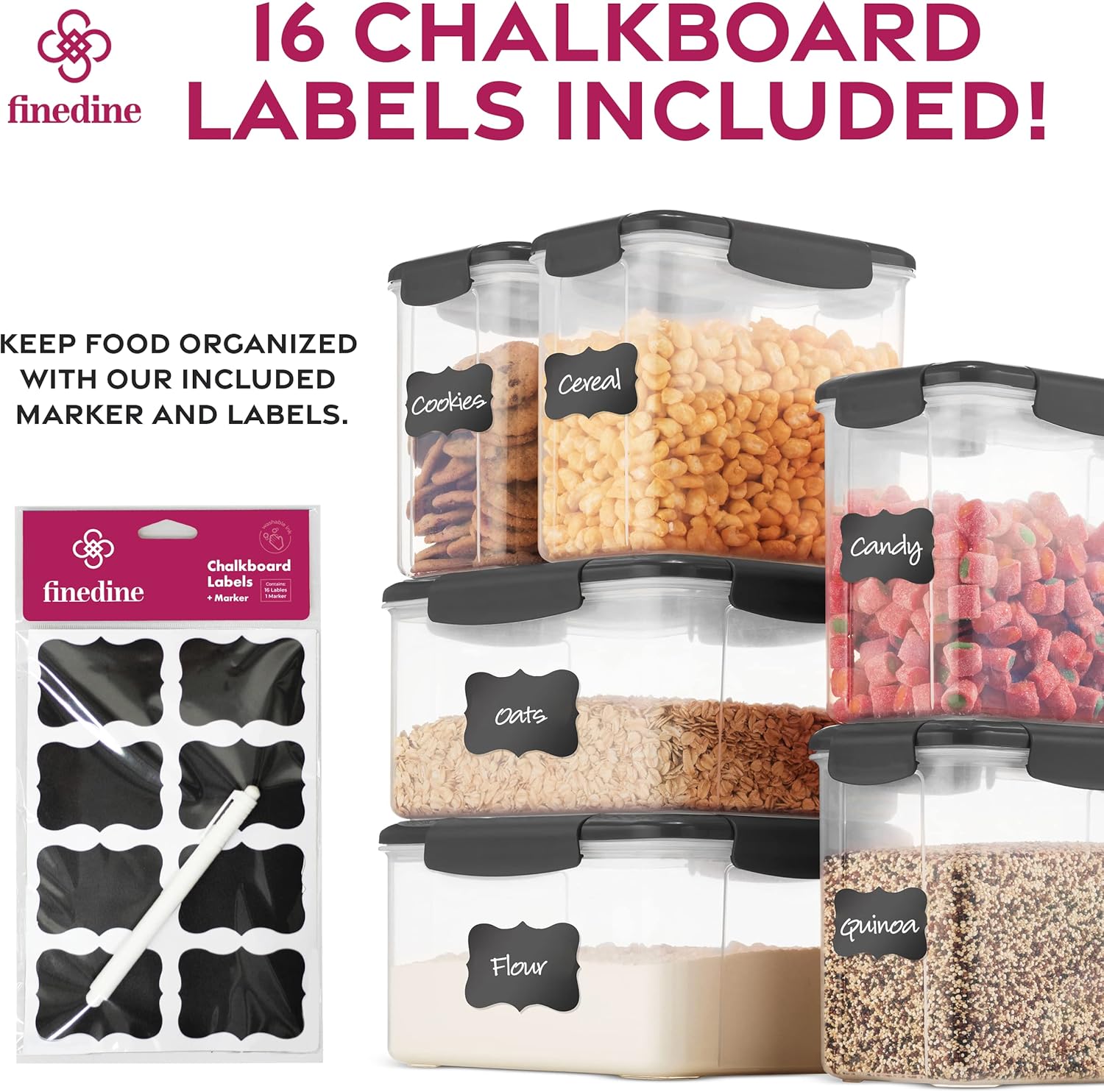 Airtight Storage Containers 12-Piece Set for Pantry - Image 5