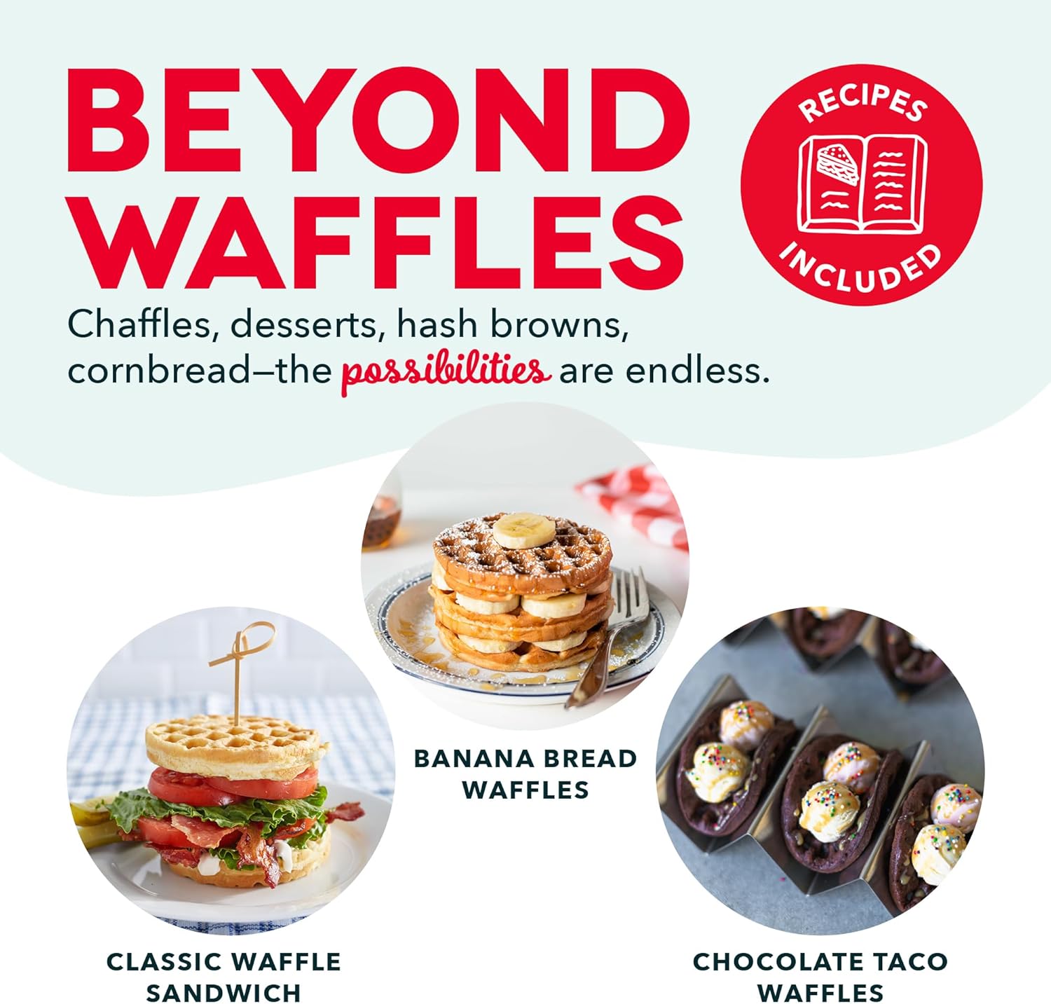 Mini Waffle Maker- Compact Electric Iron for Creative Homemade Treats - Nonstick Surface - Easy-to-Clean - Perfect for Kids & Families - Aqua - Image 5