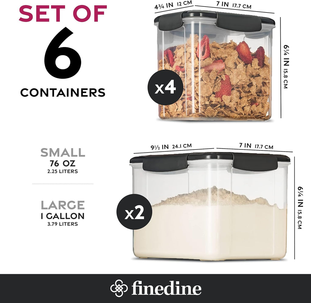 Airtight Storage Containers 12-Piece Set for Pantry - Image 2