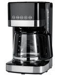 Programmable 12 Cup Drip Coffee Maker with Glass Coffee Pot (1.9 Qt), Auto Shut-off, Touch Screen, Auto Pause, Removable Filter Basket, Black